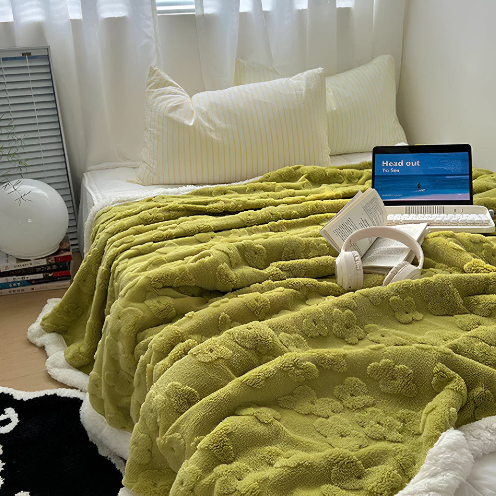 Snugglefilt med blommönster