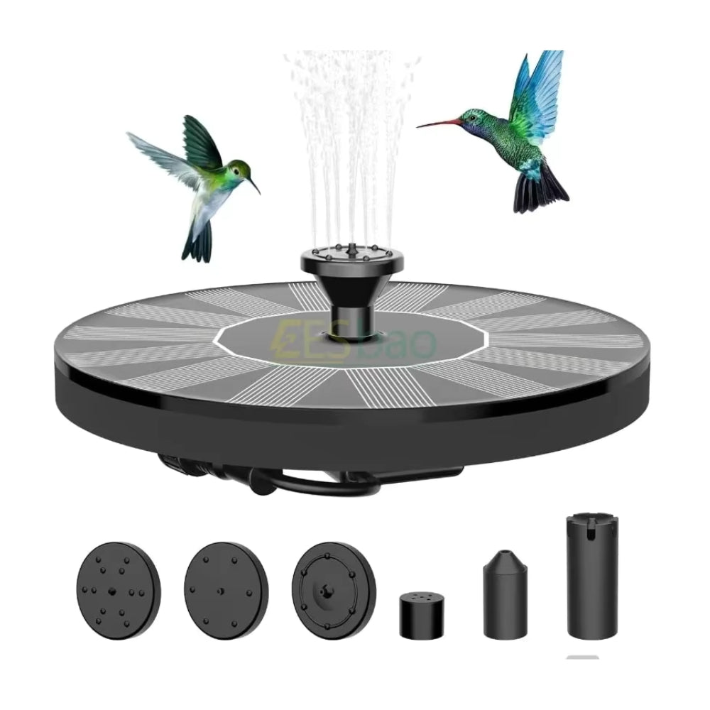 Carvallo – Solcellsdriven Fågelbad Fontän med Central Vattendyscha