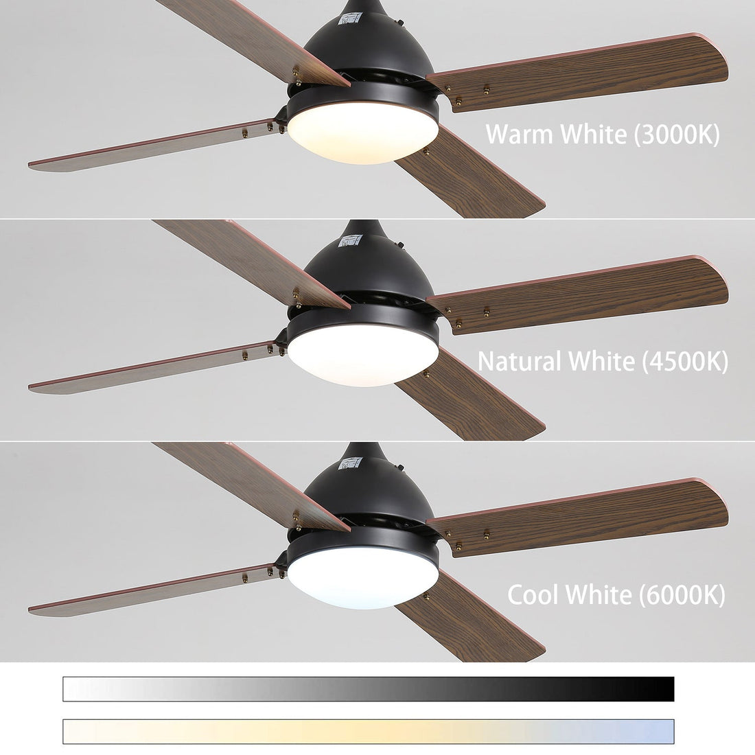Mångsidig 42&quot;/48&quot; Takfläkt med LED-lampa och fjärrkontroll