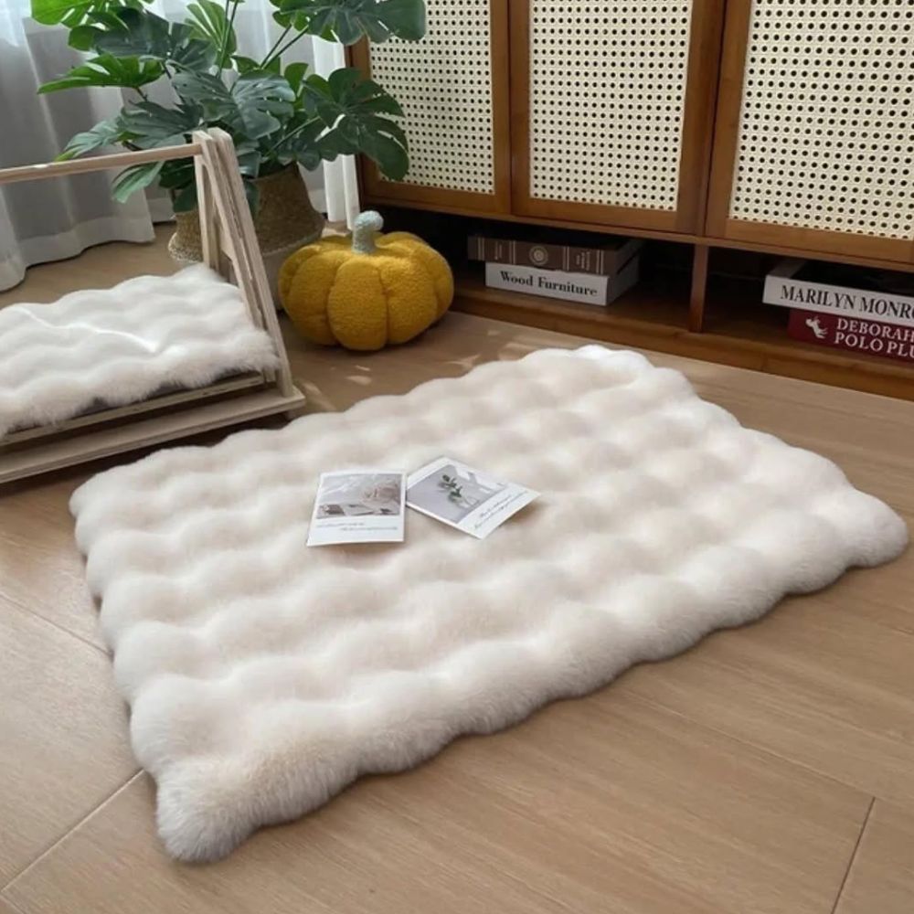 Lyxiga faux fur husdjurmattor