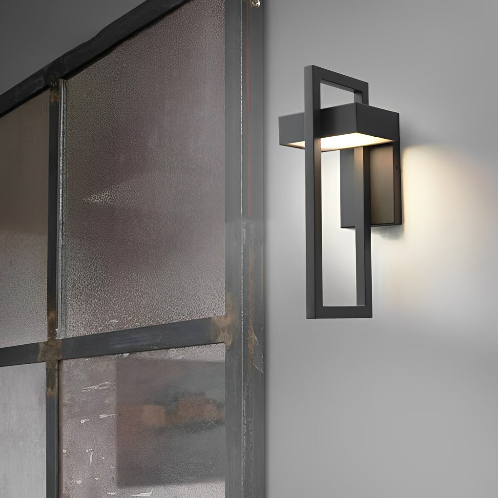 Utomhus Vägglampa Modern Svart LED Lampa