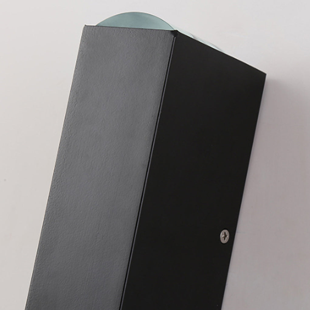 Utomhus Svart Aluminium Vägglampa LED Upp Ner