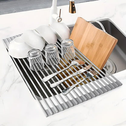 Racks for drying dishes in stainless steel