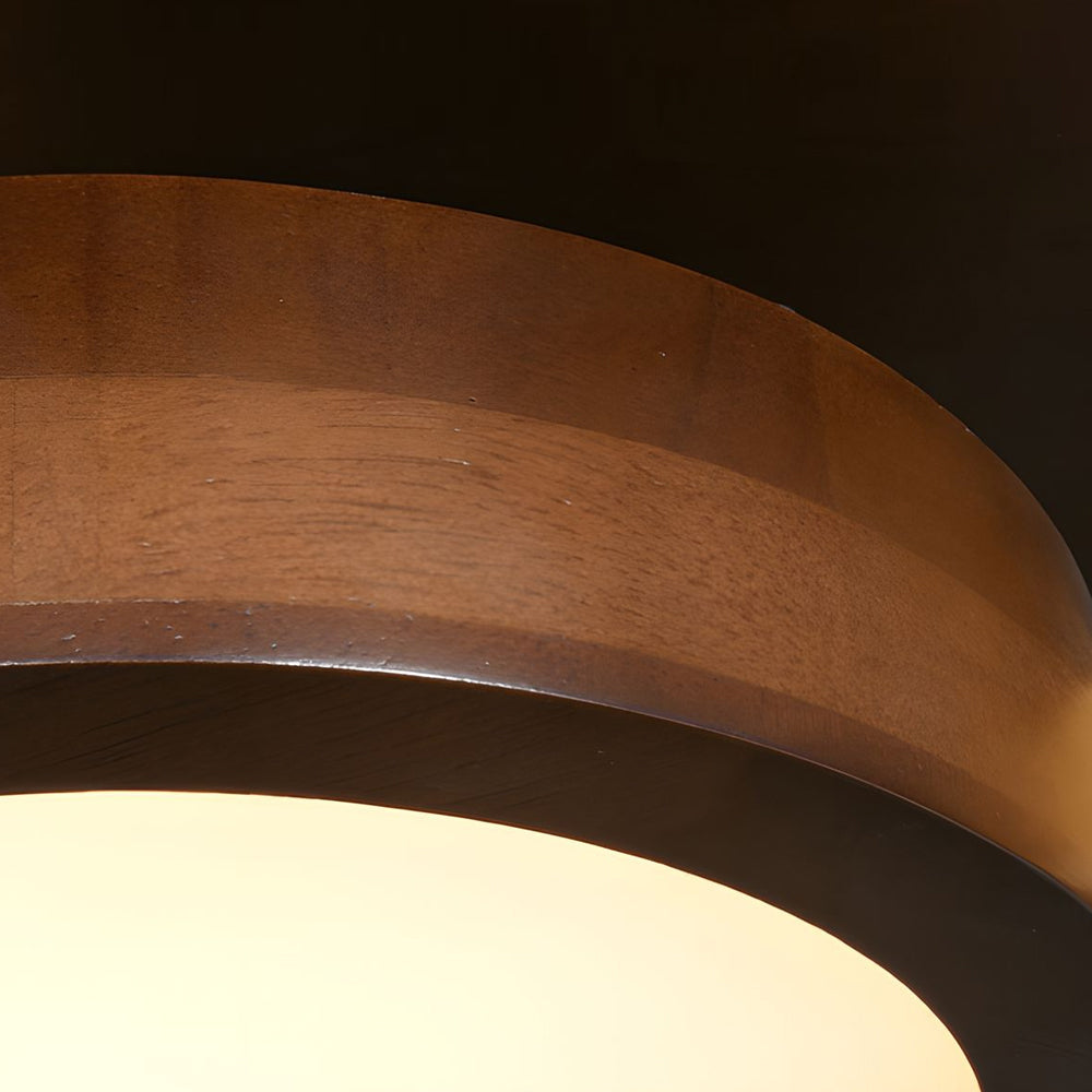 LED Taklampa med Modern Design i Trä