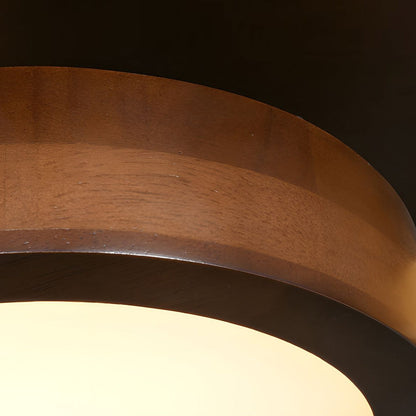 LED Taklampa med Modern Design i Trä