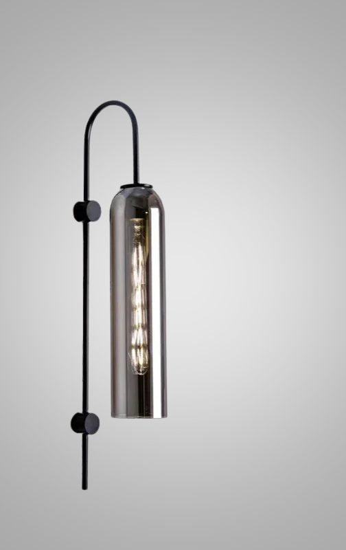 GlassGlow - Modern LED Vägglampa av Glas