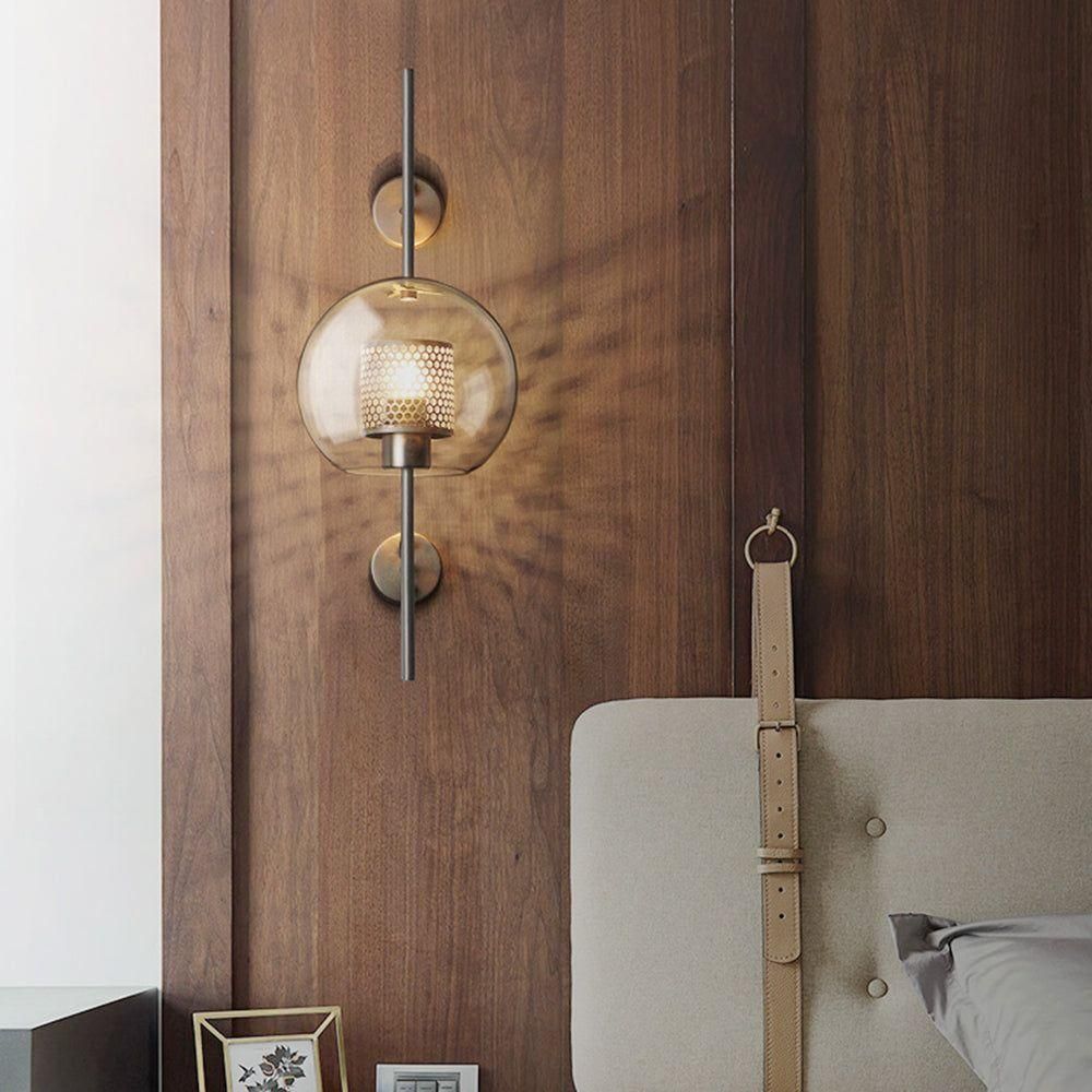 SleekGlass Lampa - Nordisk Elegant Glass Vägglampa för Modern Inredningsdesign