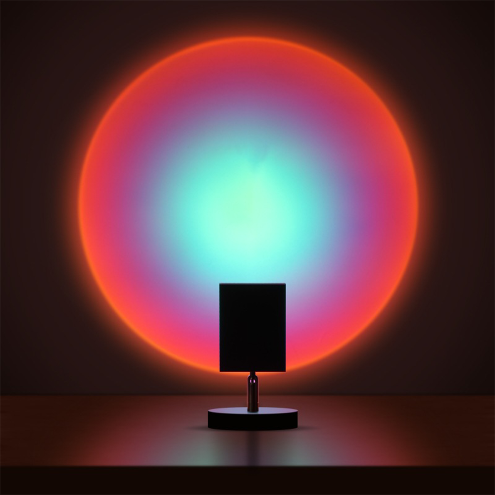 GlowBright - Retro solnedgång bordslampa