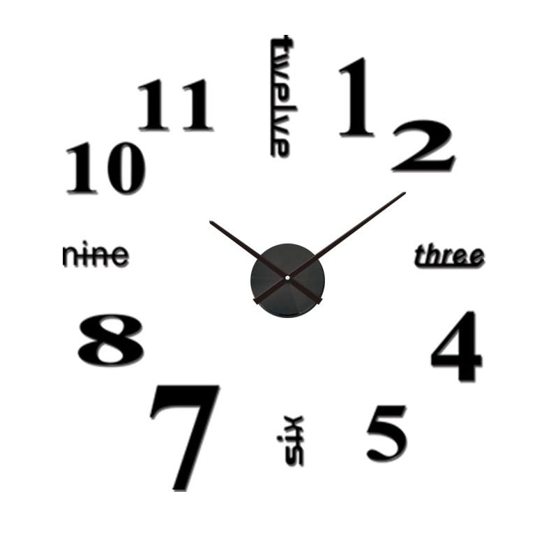 Carvallo – Modern väggklocka med numerisk och ord-timvisning för en stilren look