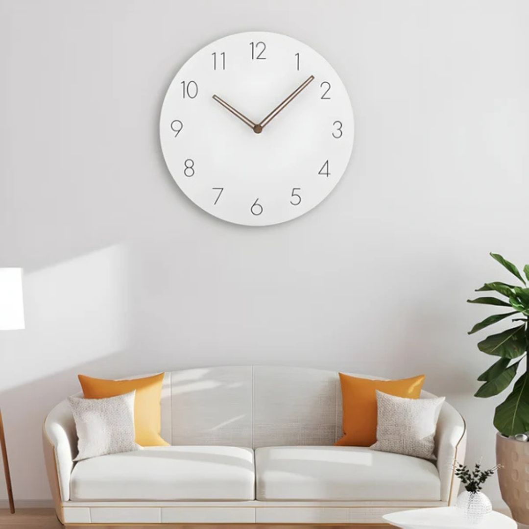 Marnua | Minimalistisk väggklocka i trä