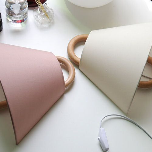 Vägglampa Modern Trä Tyg Sconcelampa