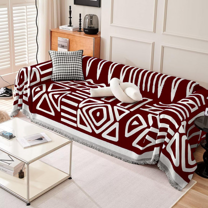 Geometrisk bohemisk stil sofföverdrag - Modern, stilfull och hållbart soffa skydd