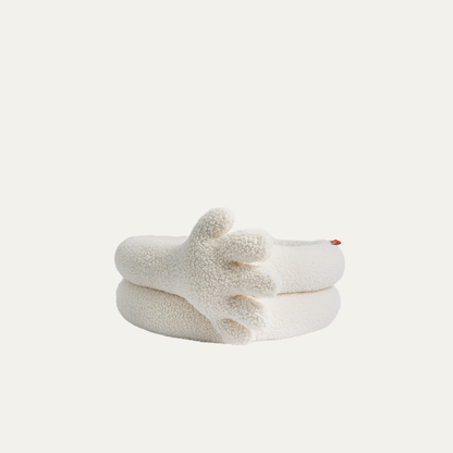 Pawsome Gesture Husdjursbädd Mysig Plysch Hund Kattbädd Avtagbar Kudde