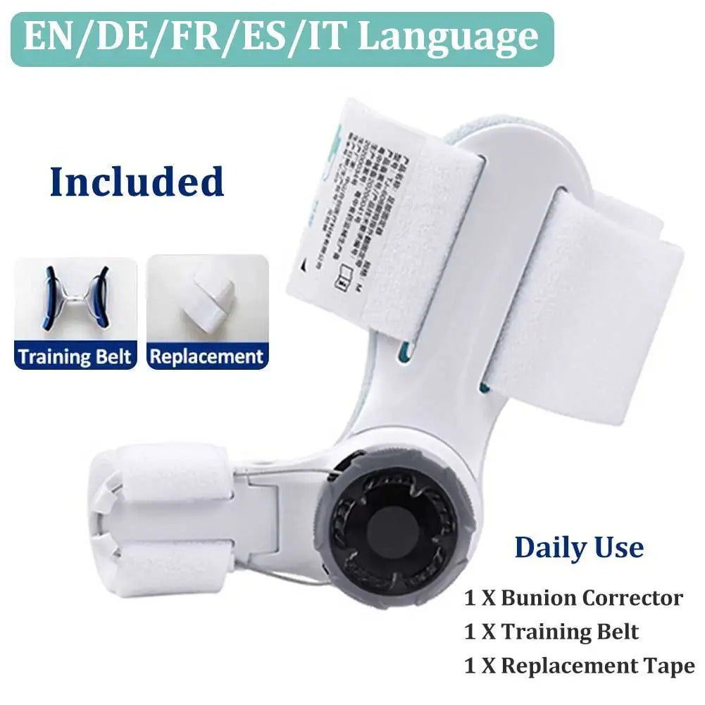 Uppgraderad Tå Bunion Korrigerare – Justerbar Ortopedisk Splint för Smärtlindring & Alignment