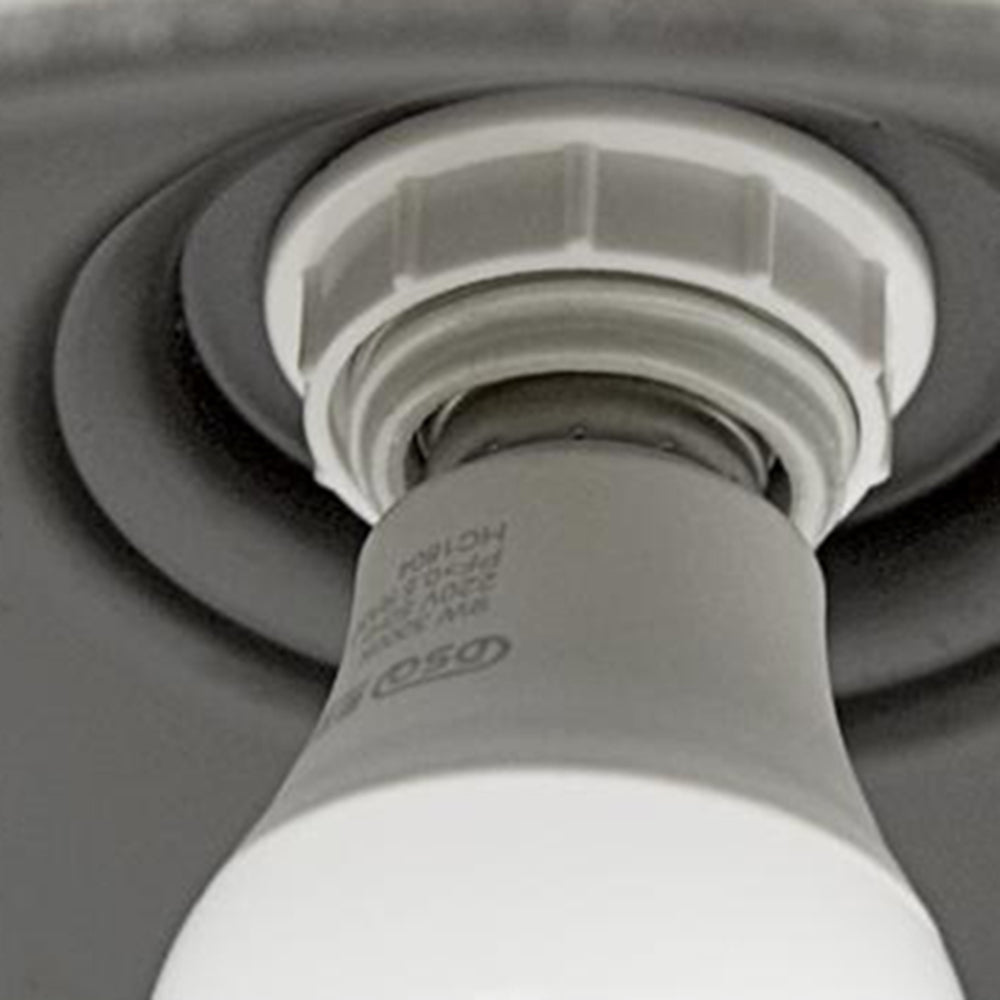 Väderbeständig utomhusbowl-lampa med rustik mässingsfinish