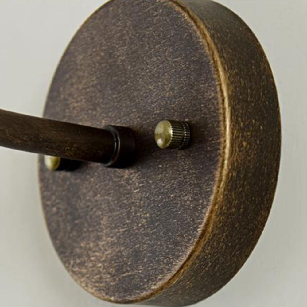 Väderbeständig utomhusbowl-lampa med rustik mässingsfinish