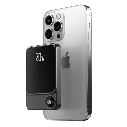 Power Bank Slim Trådlös Magnetisk Laddare