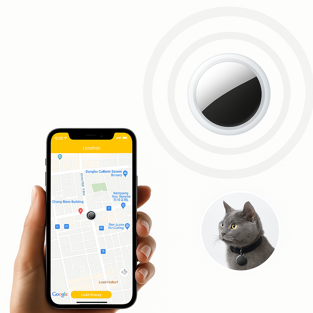 GPS Tracker Tag för Nycklar och Värdesaker