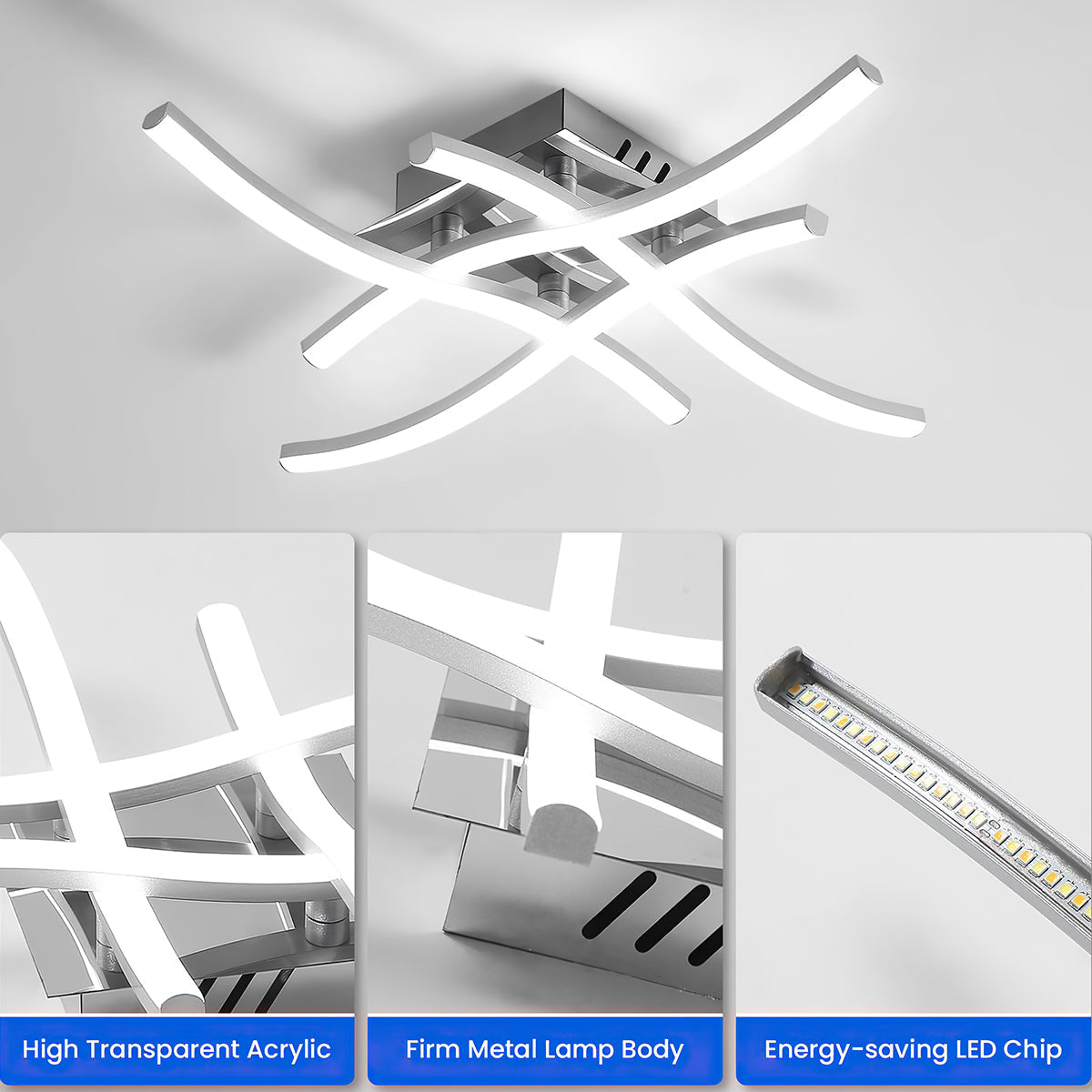 LED Taklampa Modern Aluminium Infälld Armatur