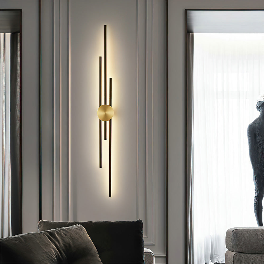 Vägglampa Modern LED Järn Vertikal Armatur