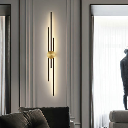Vägglampa Modern LED Järn Vertikal Armatur