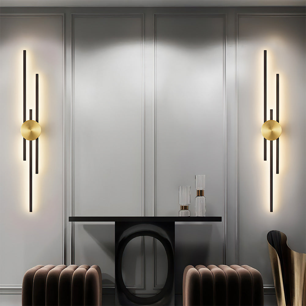 Vägglampa Modern LED Järn Vertikal Armatur