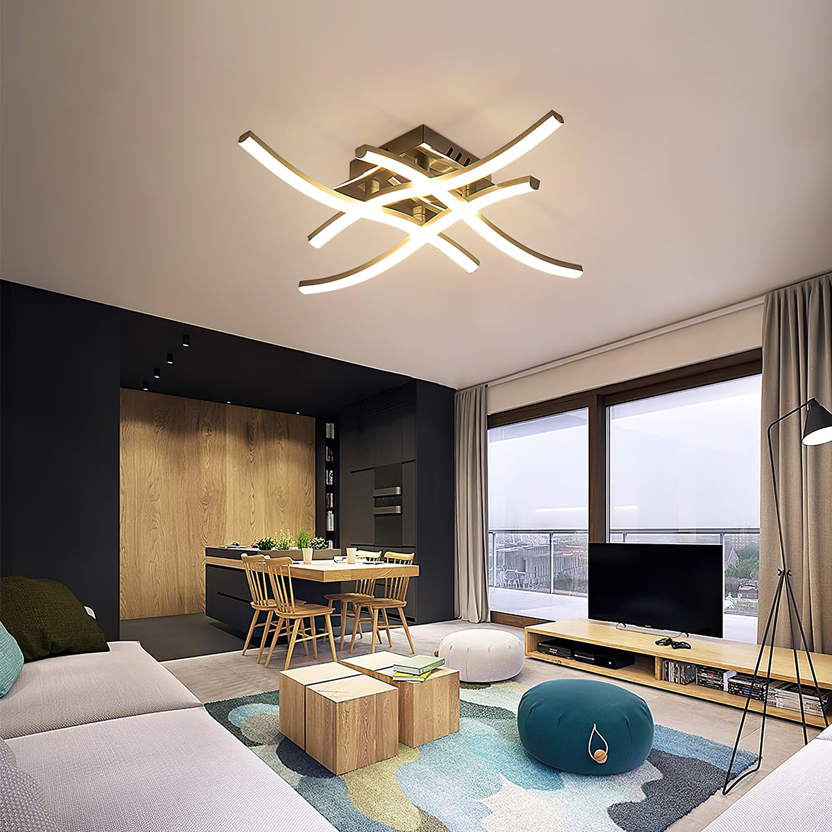 LED Taklampa Modern Aluminium Infälld Armatur