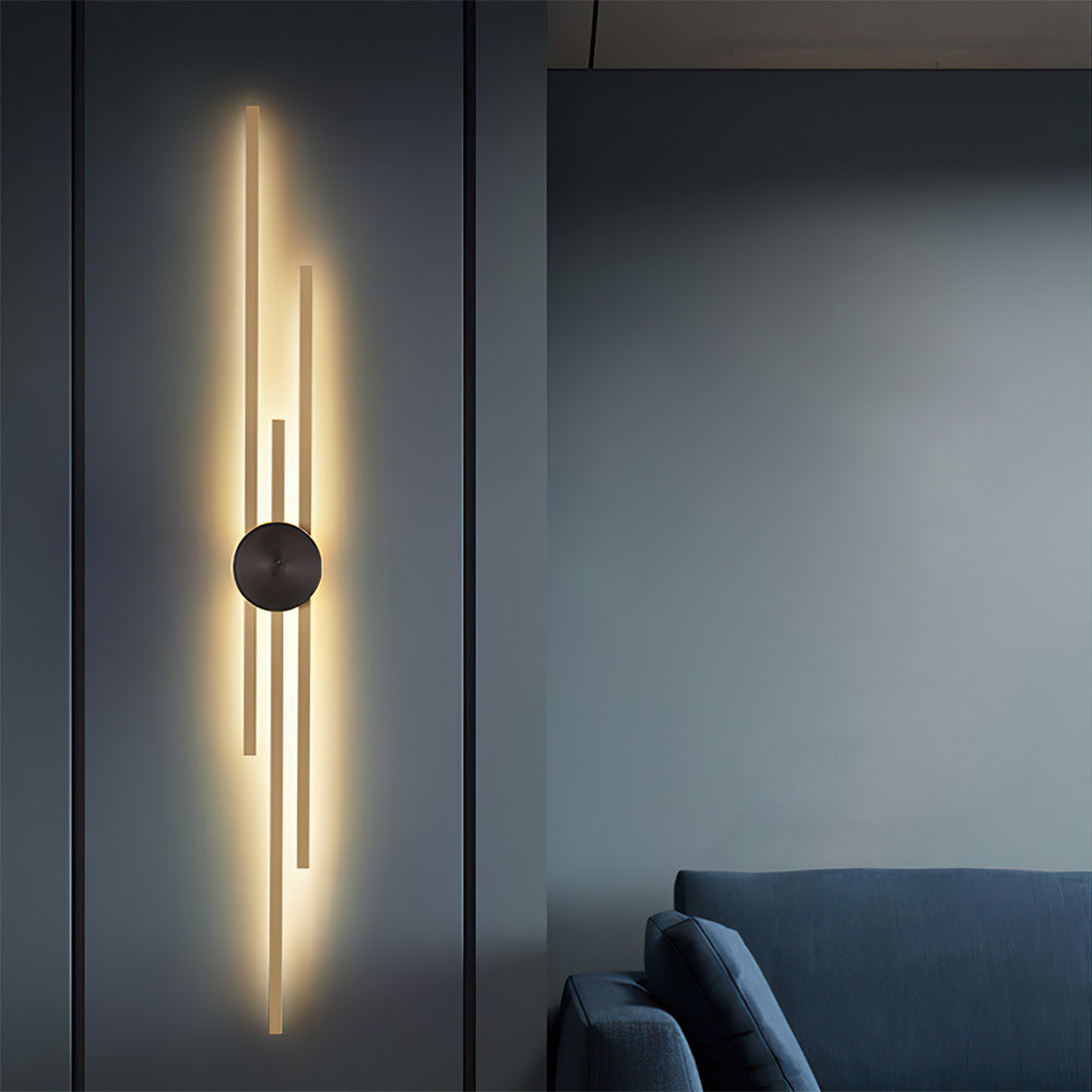 Vägglampa Modern LED Järn Vertikal Armatur