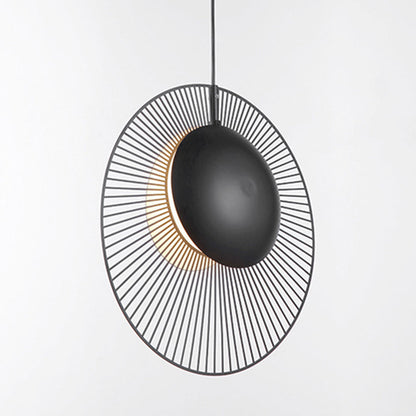 Minimalistisk Svart Metall Hänglampa för Matrum