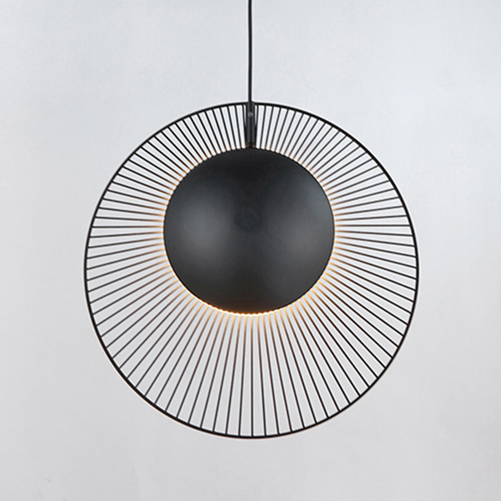 Minimalistisk Svart Metall Hänglampa för Matrum
