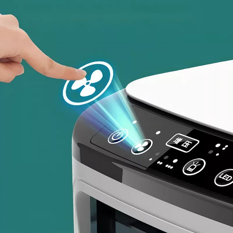 Bärbar luftkylare luftfuktare fläkt med nattljus