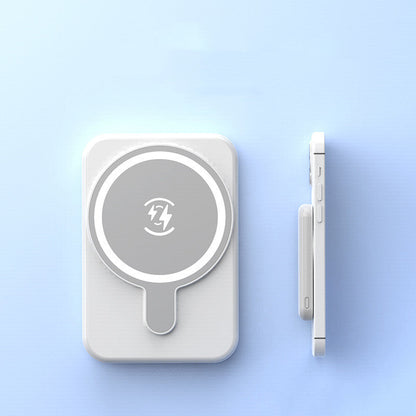 Carvallo Magnetisk Powerbank 5000 mAh | Kompatibel med iPhones | USB-utgång 5 V/2,1 A | Kompakt &amp; Stilig