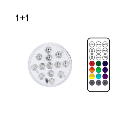 Underwater LED-lampa med fjärrkontroll – RGB flerfärgad poolbelysning för badrum och dammar