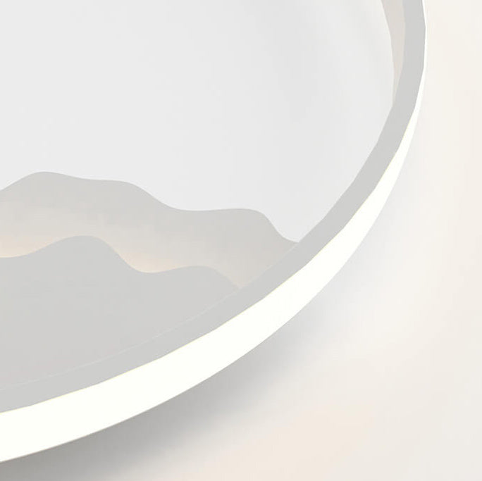WaveGlow - Ovalt LED-vägglampa med vågdesign