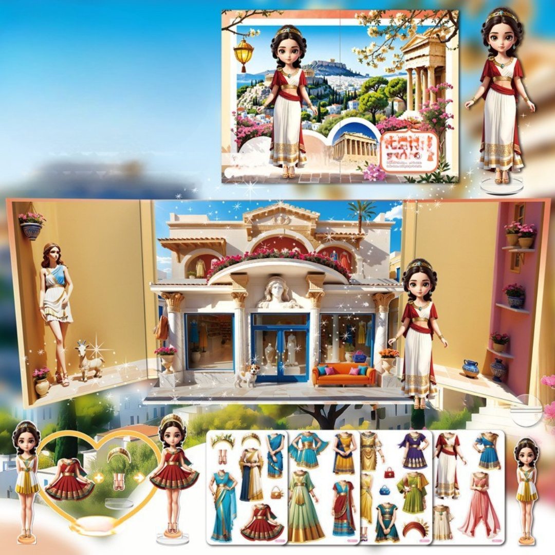 Fällbar Klädsetdocka Modeboutiquestaty