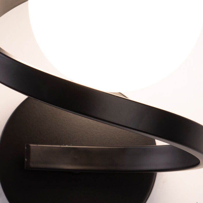 Modern minimalistisk böjd LED-vägglampa med 1 ljus
