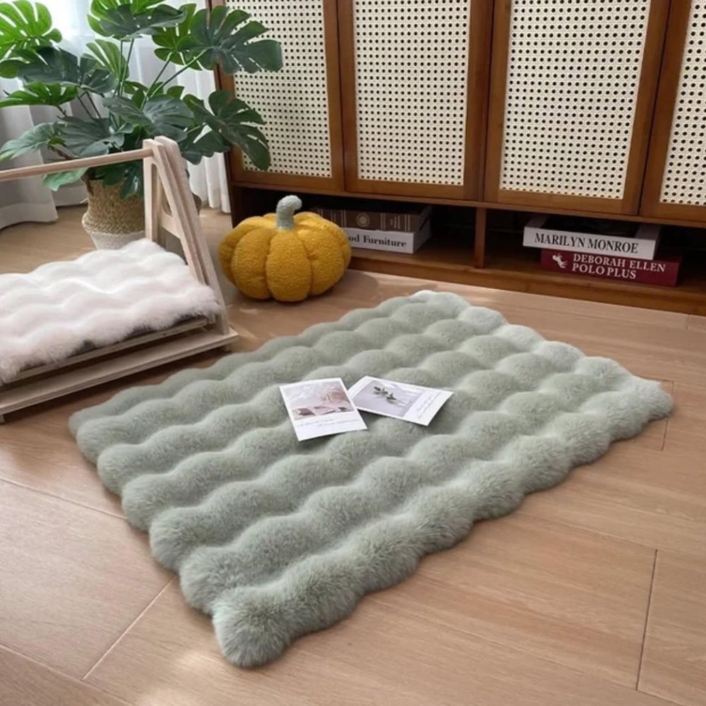 Lyxiga faux fur husdjurmattor