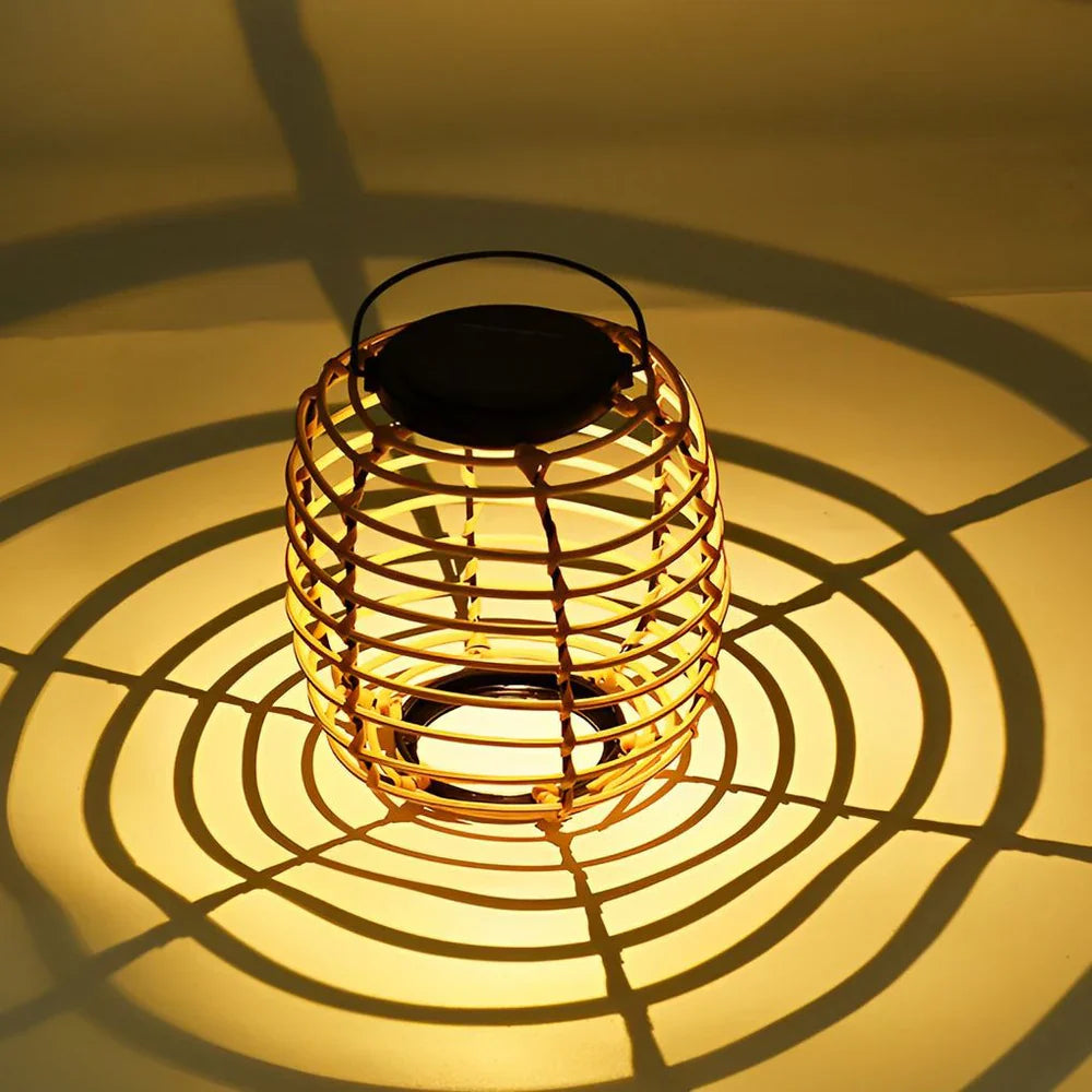 Carvallo - Utomhus Rattan Sol Lamp Trädgårds Dekor