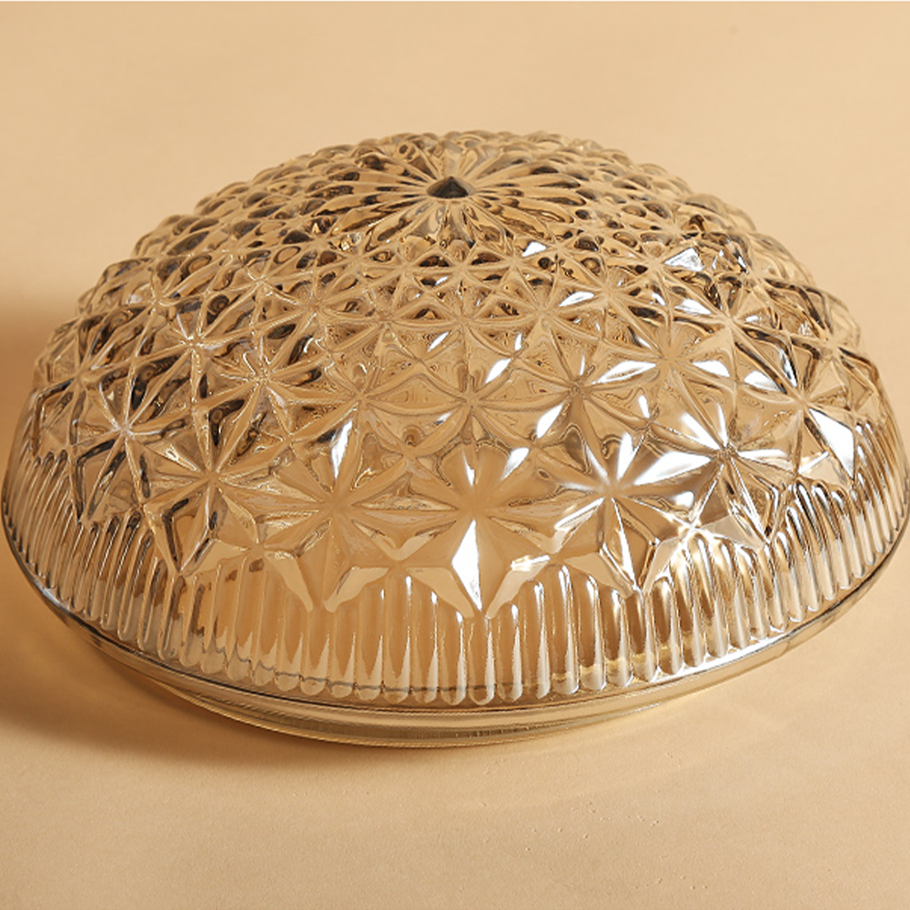 Klar Ribbade Glaskronlamp för Sovrum