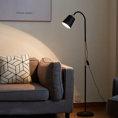 Justerbar Skugga Golvlampa med Stabil Järnbas