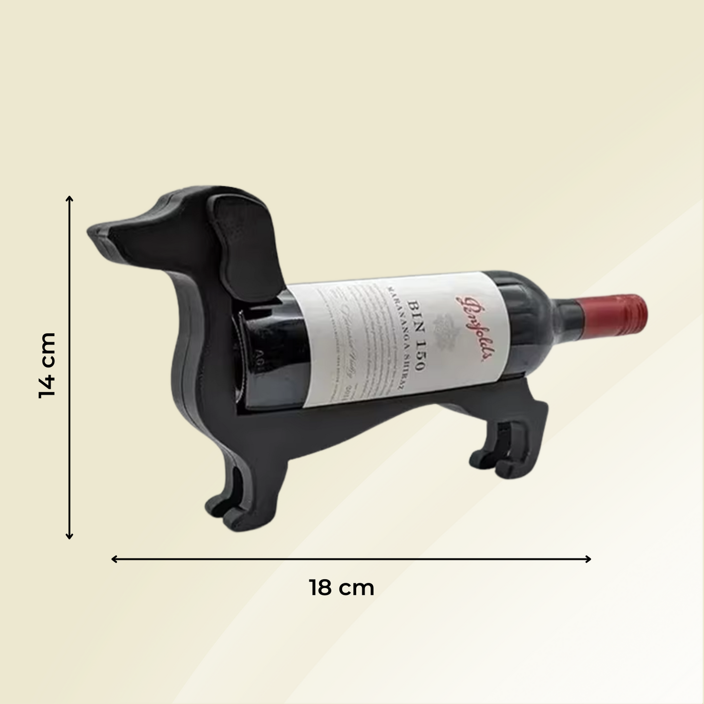 Carvallo Dachshund CorkHound | Originellt design | Stabil & Dekorativ | För 375–500 ml
