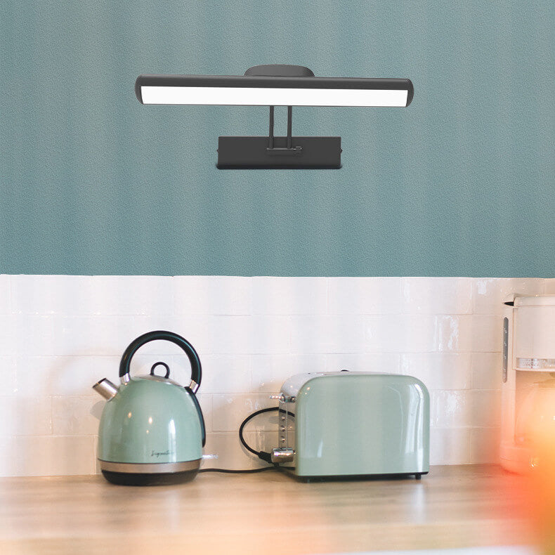 Minimalistisk justerbar LED-vägglampa i balkform för badrum