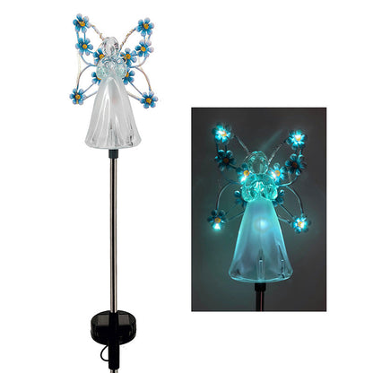 Luminous Haven Solar Angel LED Trädgårdslampa – Elegant utomhusbelysning för trädgårdar och minnesplatser