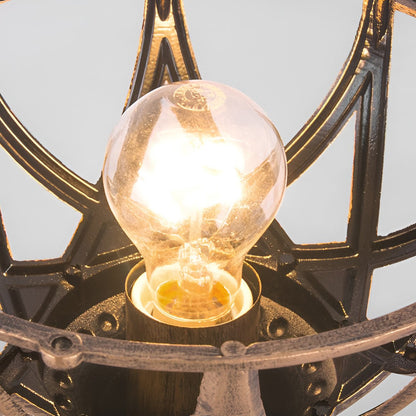 Utomhusvägglampa Vintage Glaslykta