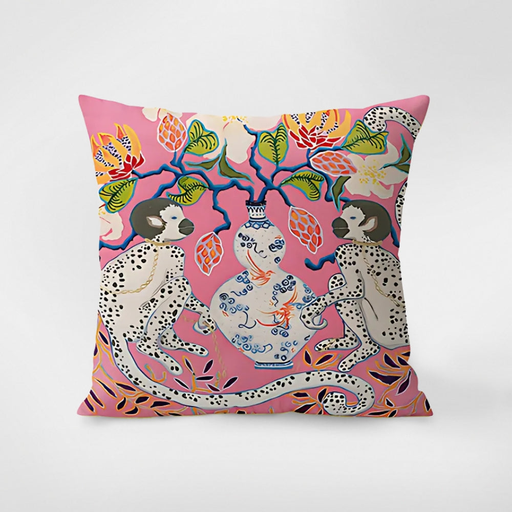 Zebra Tapestry Fringekuddeöverdrag