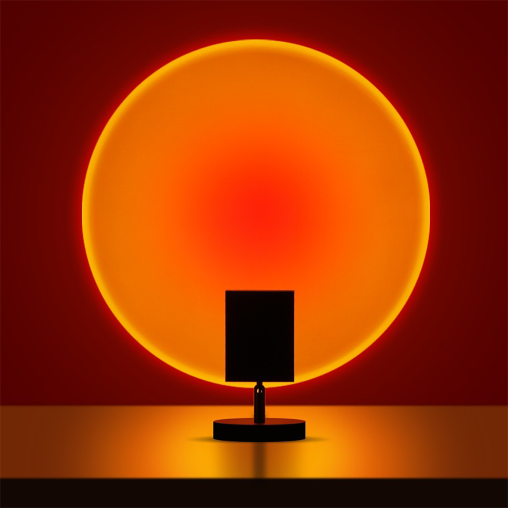 GlowBright - Retro solnedgång bordslampa