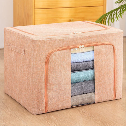 Carvallo - Fällbar förvaringslåda med metallram och fönster