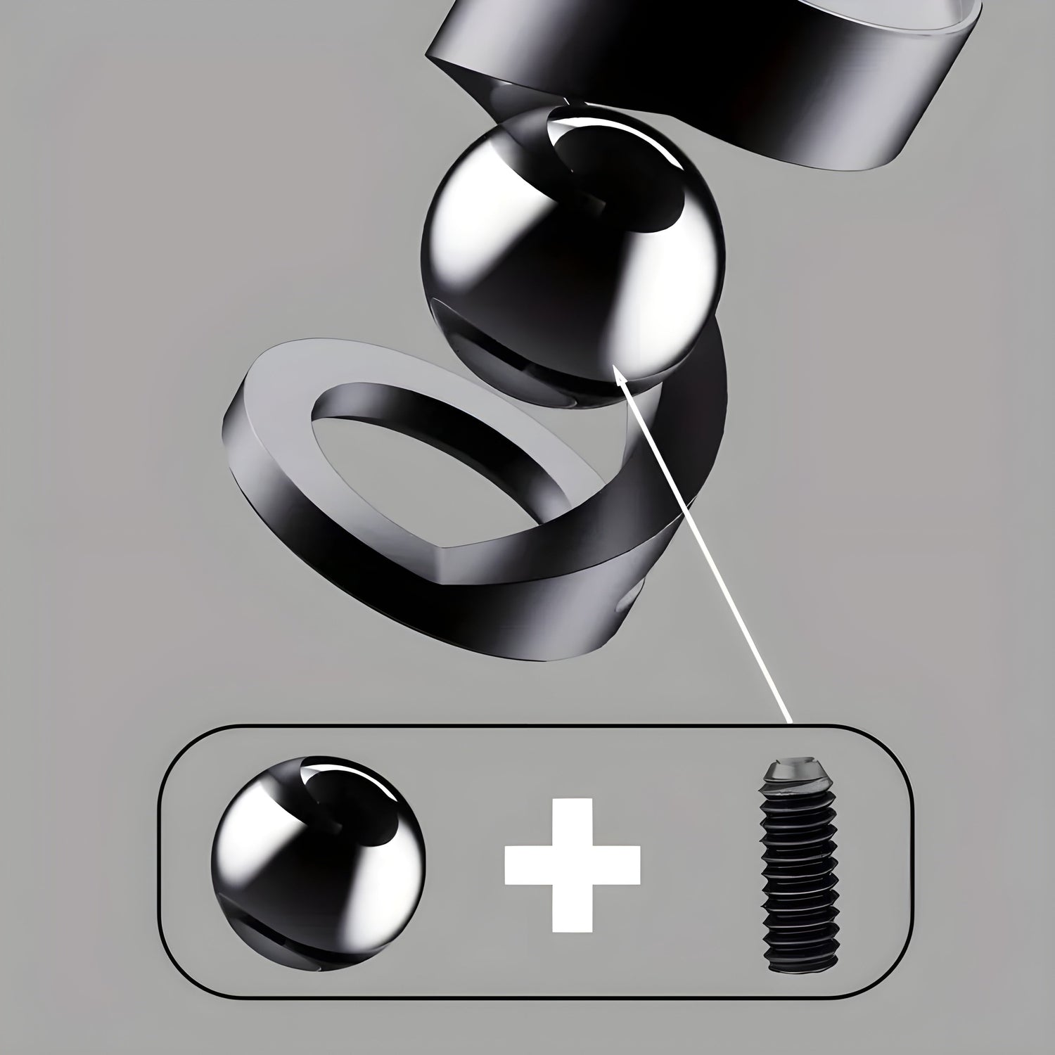 FidgetOrbit Gyroskop - Dekorativt Metall-Gyroskop