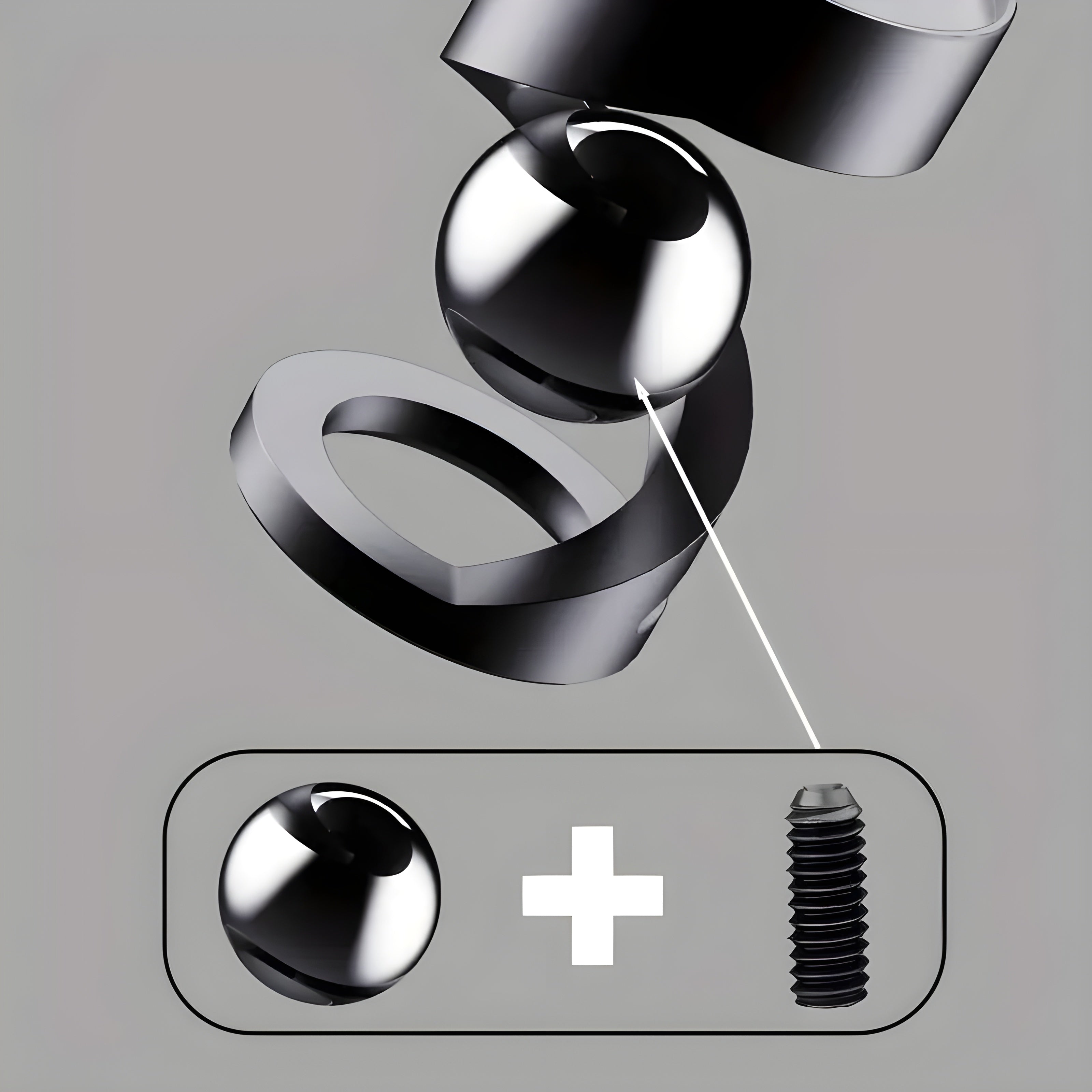 FidgetOrbit Gyroskop - Dekorativt Metall-Gyroskop