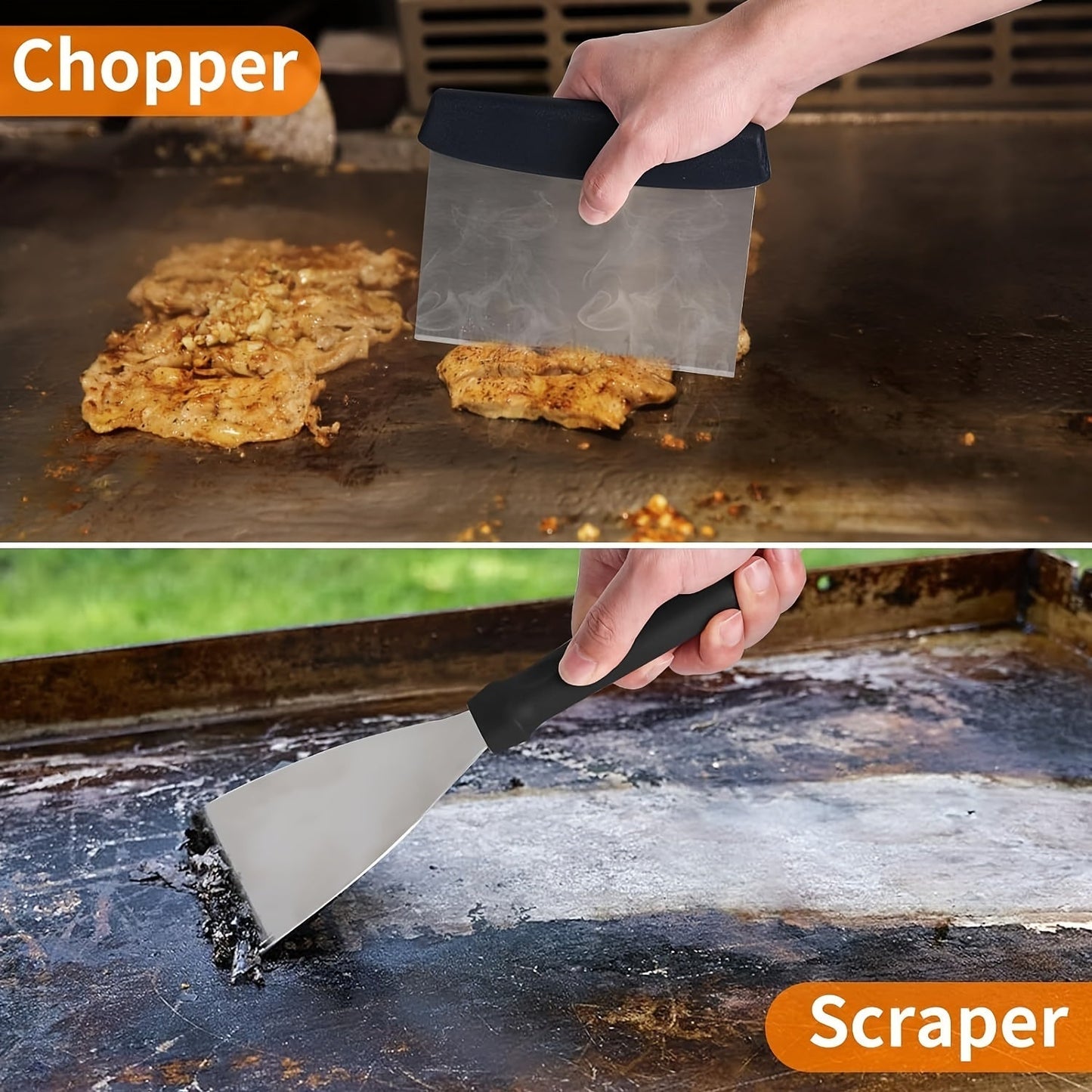 Carvallo BBQ Grillset 20-delat | Komplett tillbehörsset | Rostfritt stål | För inomhus & utomhus